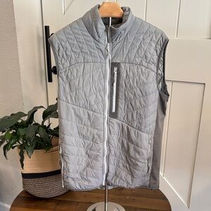 Men's Quilted Gray Vest